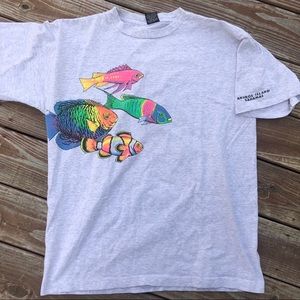 Vintage neon fish Bahamas T-shirt